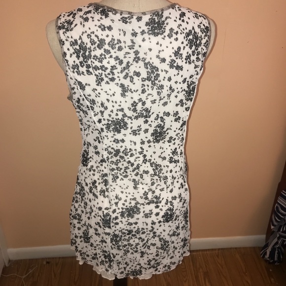 Cream/Black/Grey Multi Print/Fabric Mini Dress - Picture 4 of 8